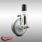Service Caster 5 Inch 316SS Gray Polyurethane Swivel 1-1/2 Inch Expanding Stem Caster Brake SCC-SS316EX20S514-PPUB-TLB-112 - alternate 4
